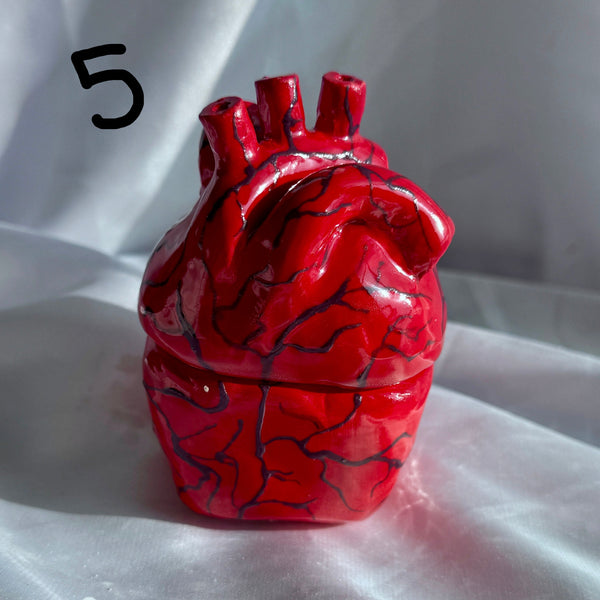 Anatomical Heart Cone Incense Burner